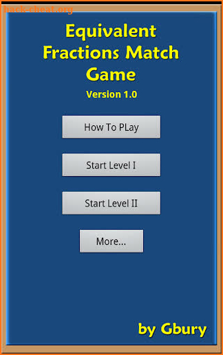 Equivalent Fractions Matching screenshot