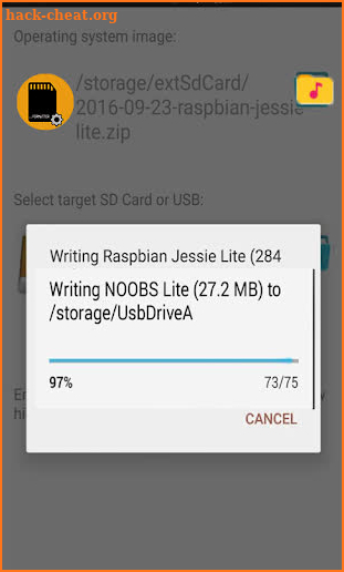 Erase Format SD Card screenshot