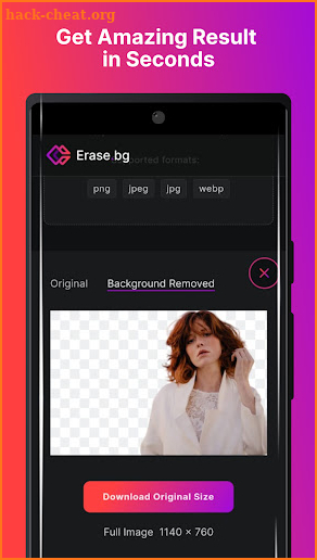 Erase.bg screenshot