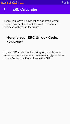 ERC Calculator Decoder - UNLOCK Audio/Radio/Navi screenshot