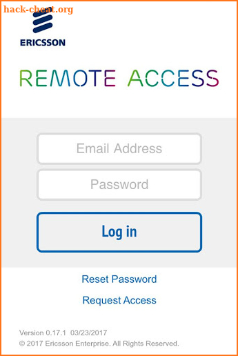 Ericsson Remote Access screenshot