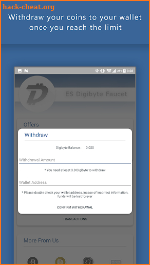ES Digibyte Faucet : Low Withdrawal screenshot