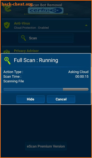 eScan CERT-In Bot Removal screenshot