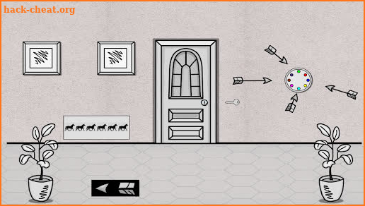 Escape From Black And White Abode Room screenshot