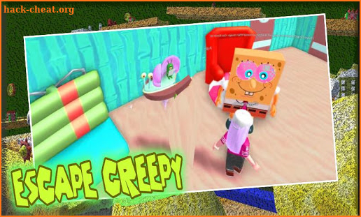 Escape the creepy sponge! Bikini's Obby Mod screenshot