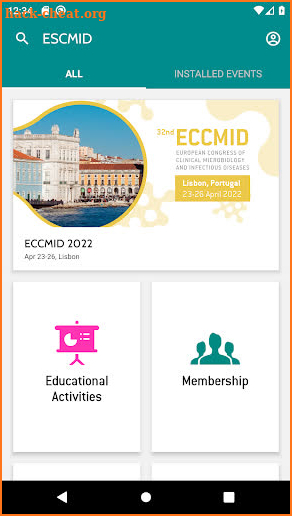 ESCMID screenshot