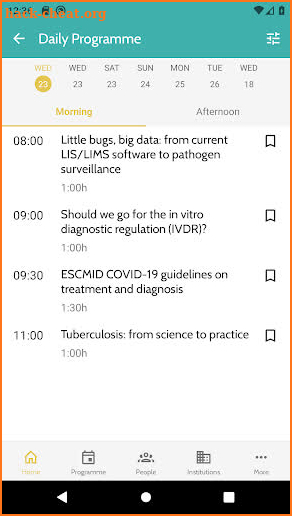 ESCMID screenshot