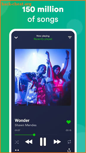 eSound: Free Music Player for MP3 Songs streaming screenshot