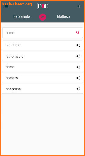 Esperanto - Maltese Dictionary (Dic1) screenshot