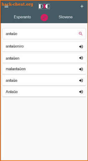 Esperanto - Slovene Dictionary (Dic1) screenshot