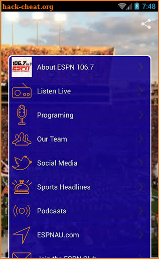 ESPN 106.7 screenshot