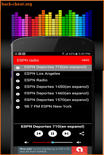 espn sports live radio screenshot