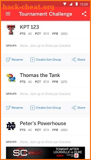 ESPN Tournament Challenge screenshot