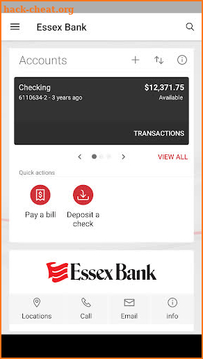 Essex Bank screenshot