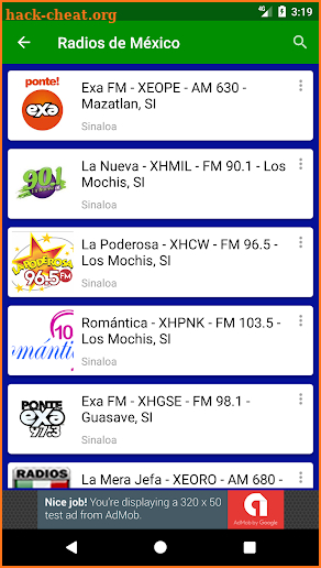 Estaciones de Radio de México screenshot