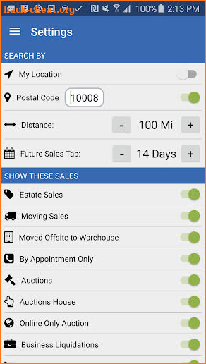 Estate Sales screenshot
