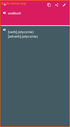 Estonian - Polish Dictionary (Dic1) screenshot