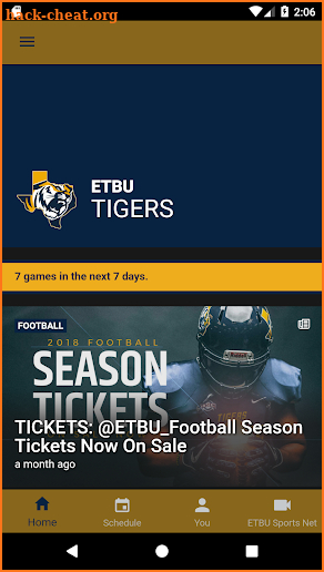 ETBU Athletics screenshot