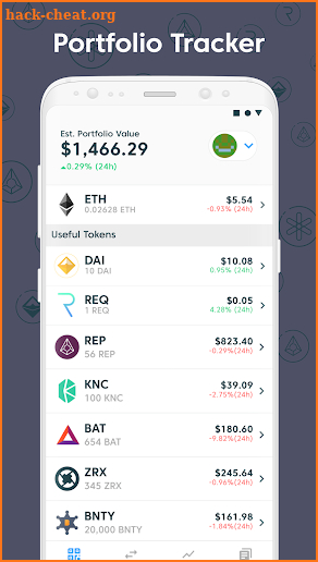 Ethex Trade Wallet screenshot