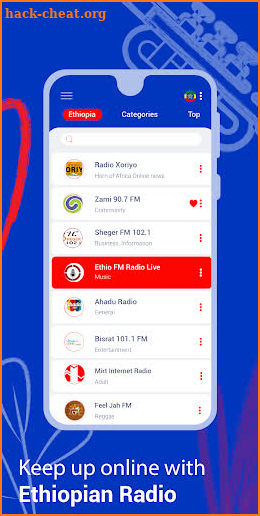 Ethiopian Radio - Live FM Player screenshot