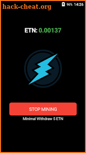 ETN Mobile Miner (Electroneum Mobile Miner) screenshot