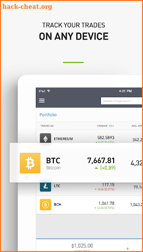 eToro Cryptocurrency Trading screenshot