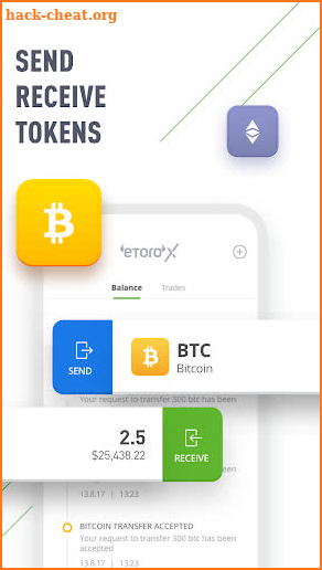 eToro Wallet screenshot