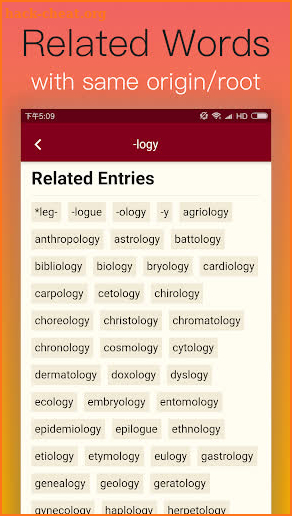 Etymonline - English Etymology Dictionary screenshot