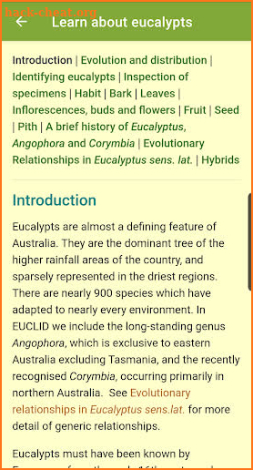 EUCLID Eucalypts of Australia screenshot