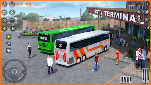 Euro Bus Driving Game 3d Sim screenshot