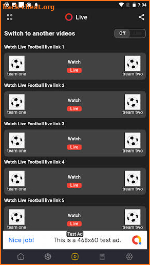 Euro Football Live tv App screenshot