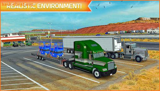 Euro Truck simulator 3d games screenshot