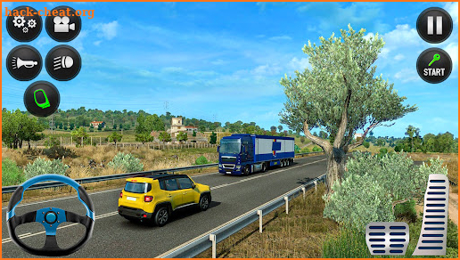 Euro Truck Simulator driving screenshot