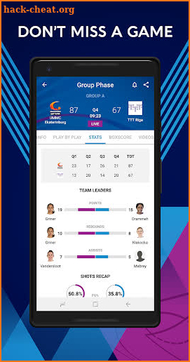 EuroLeague Women 2020-21 screenshot