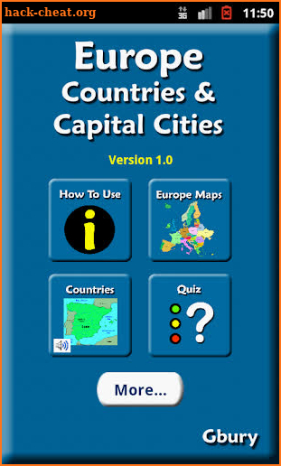 Europe Countries and Capitals screenshot