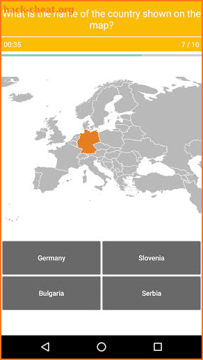 Europe Map Quiz - European Countries and Capitals screenshot