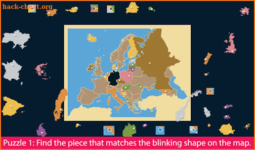 Europe - Montessori Geography with Puzzle Maps screenshot