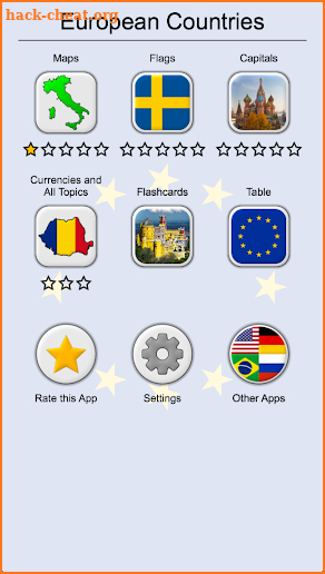 European Countries - Maps, Flags and Capitals Quiz screenshot
