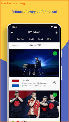 EurovisionGP - Scorecards, Videos, Stats and Guide screenshot
