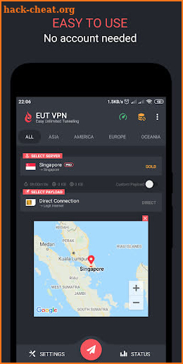 EUT VPN - Easy Unlimited Tunneling screenshot