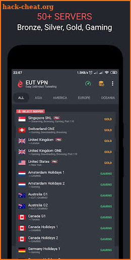 EUT VPN - Easy Unlimited Tunneling screenshot