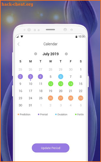 Eva Period Tracker-Free Period Tracker Calendar screenshot