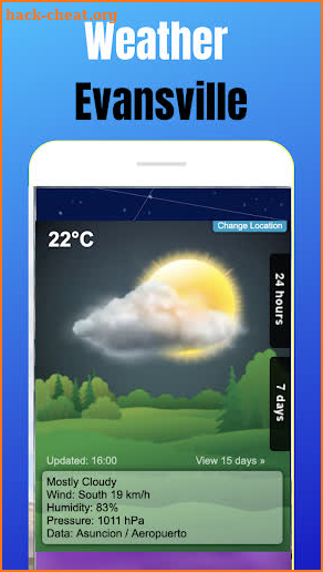 Evansville Indiana Weather App screenshot