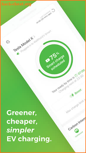 ev.energy - smart home EV charging screenshot