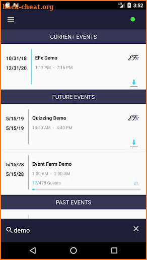 Event Check-In screenshot