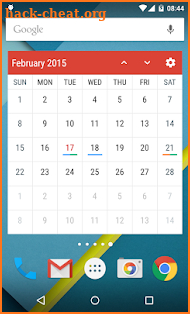 Event Flow Calendar Widget screenshot
