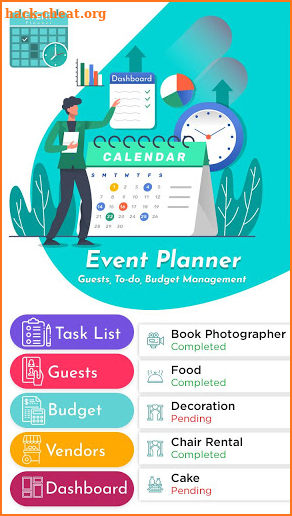 Event Planner - Guests, To-do, Budget Management screenshot
