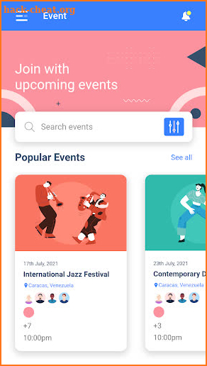 Event UI screenshot