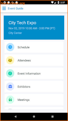 Eventleaf Guide screenshot