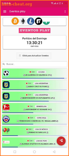 Eventos play screenshot